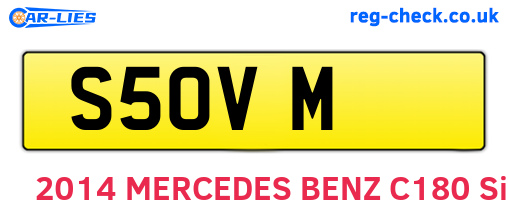 S5OVM are the vehicle registration plates.