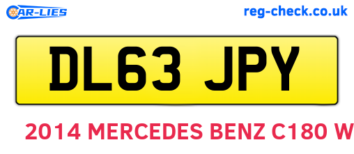 DL63JPY are the vehicle registration plates.