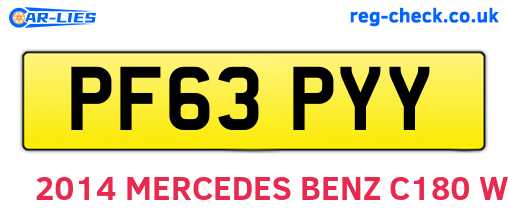 PF63PYY are the vehicle registration plates.