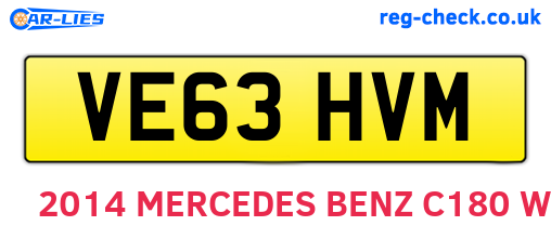 VE63HVM are the vehicle registration plates.