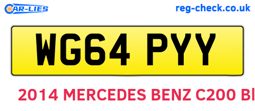 WG64PYY are the vehicle registration plates.