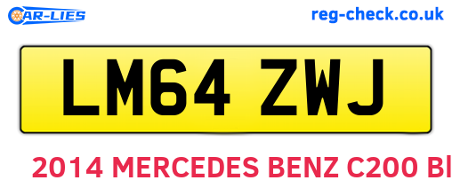 LM64ZWJ are the vehicle registration plates.