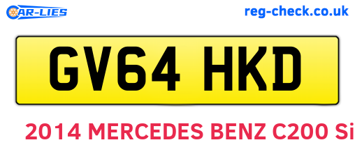 GV64HKD are the vehicle registration plates.