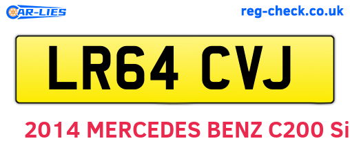 LR64CVJ are the vehicle registration plates.