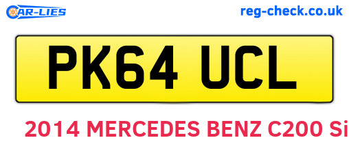 PK64UCL are the vehicle registration plates.