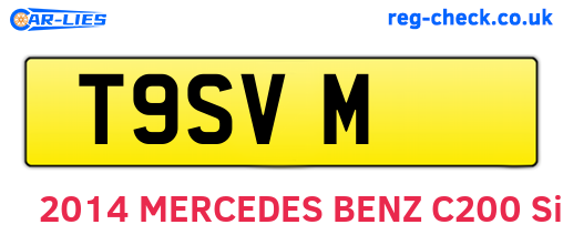 T9SVM are the vehicle registration plates.