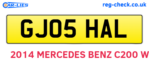 GJ05HAL are the vehicle registration plates.