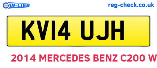 KV14UJH are the vehicle registration plates.