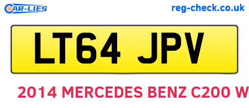 LT64JPV are the vehicle registration plates.