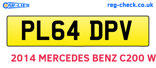 PL64DPV are the vehicle registration plates.