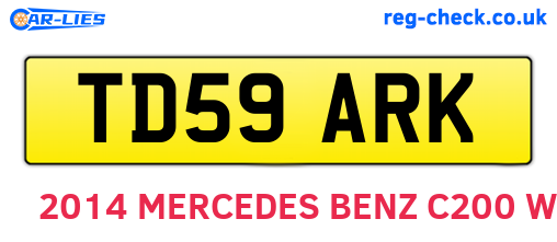 TD59ARK are the vehicle registration plates.