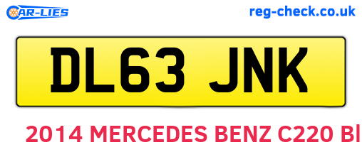 DL63JNK are the vehicle registration plates.