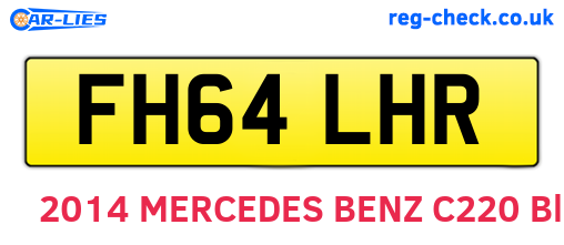 FH64LHR are the vehicle registration plates.
