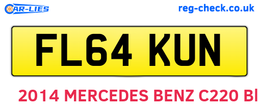 FL64KUN are the vehicle registration plates.