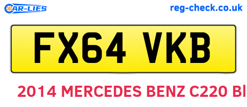 FX64VKB are the vehicle registration plates.