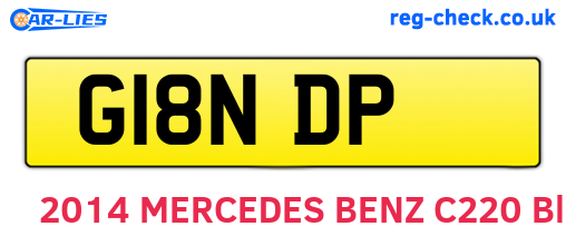 G18NDP are the vehicle registration plates.