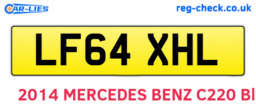 LF64XHL are the vehicle registration plates.