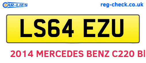 LS64EZU are the vehicle registration plates.