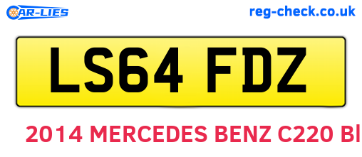 LS64FDZ are the vehicle registration plates.