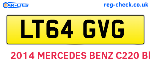 LT64GVG are the vehicle registration plates.