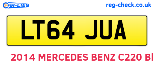 LT64JUA are the vehicle registration plates.