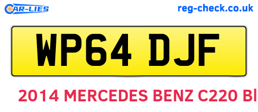WP64DJF are the vehicle registration plates.