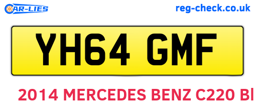 YH64GMF are the vehicle registration plates.