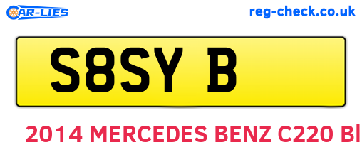 S8SYB are the vehicle registration plates.