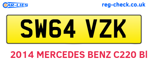 SW64VZK are the vehicle registration plates.