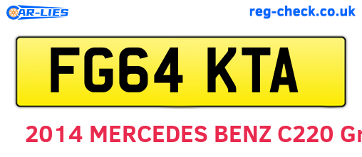 FG64KTA are the vehicle registration plates.