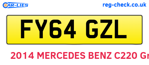 FY64GZL are the vehicle registration plates.