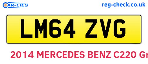LM64ZVG are the vehicle registration plates.