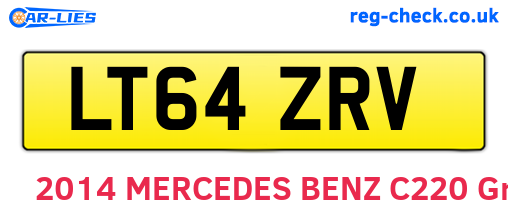 LT64ZRV are the vehicle registration plates.