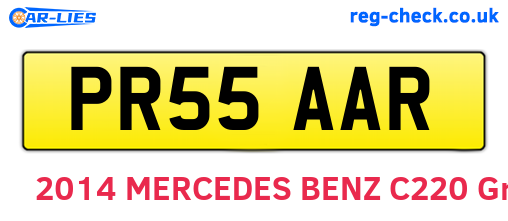PR55AAR are the vehicle registration plates.