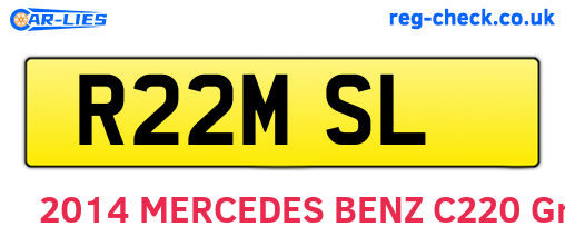 R22MSL are the vehicle registration plates.