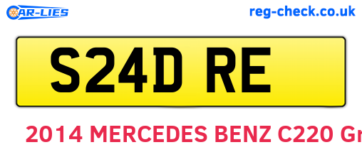 S24DRE are the vehicle registration plates.