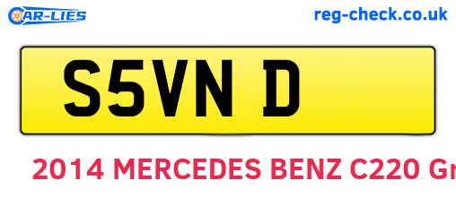 S5VND are the vehicle registration plates.