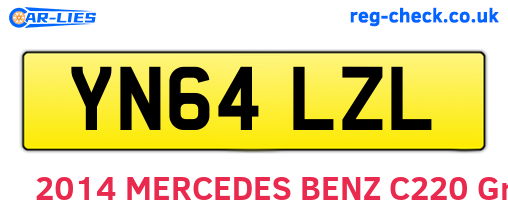 YN64LZL are the vehicle registration plates.