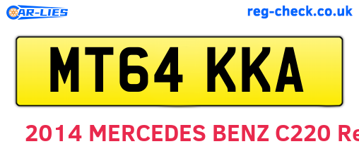 MT64KKA are the vehicle registration plates.
