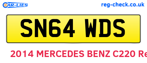 SN64WDS are the vehicle registration plates.