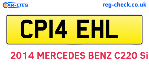 CP14EHL are the vehicle registration plates.