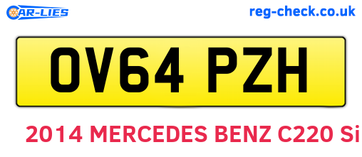 OV64PZH are the vehicle registration plates.