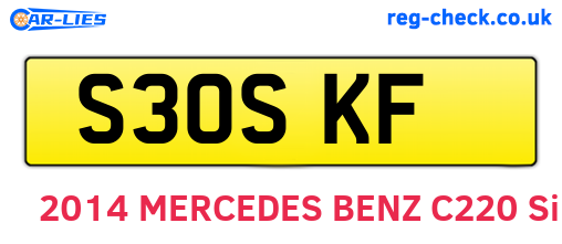 S30SKF are the vehicle registration plates.