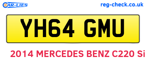 YH64GMU are the vehicle registration plates.