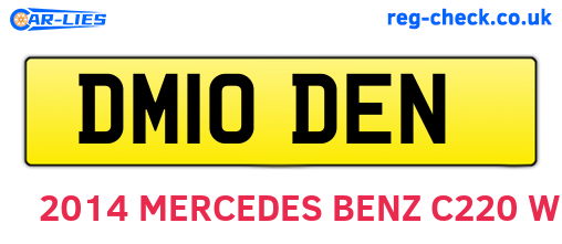 DM10DEN are the vehicle registration plates.