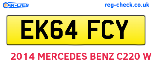 EK64FCY are the vehicle registration plates.