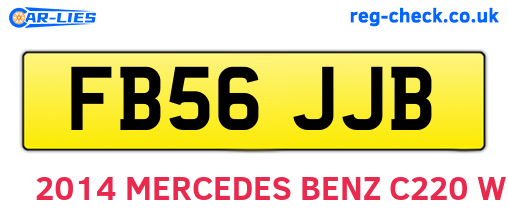 FB56JJB are the vehicle registration plates.