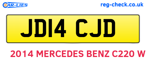 JD14CJD are the vehicle registration plates.