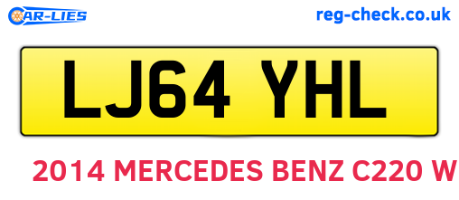 LJ64YHL are the vehicle registration plates.