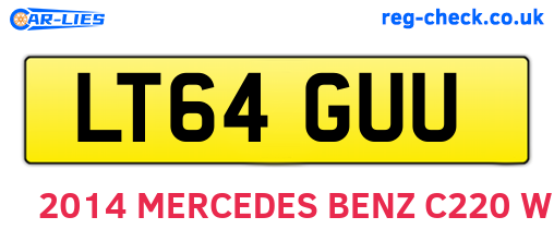 LT64GUU are the vehicle registration plates.